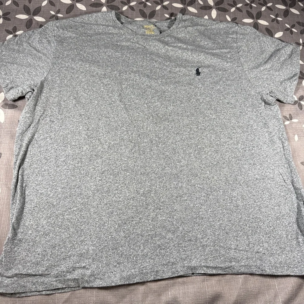 Polo Ralph Lauren Mens XL Classic Crew TShirt Heather Grey Cotton Pony Logo